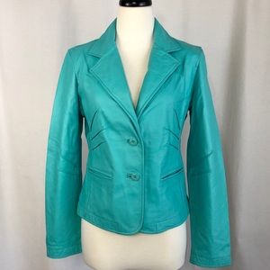 WILSONS LEATHER Maxima 2 Button Leather Blazer
